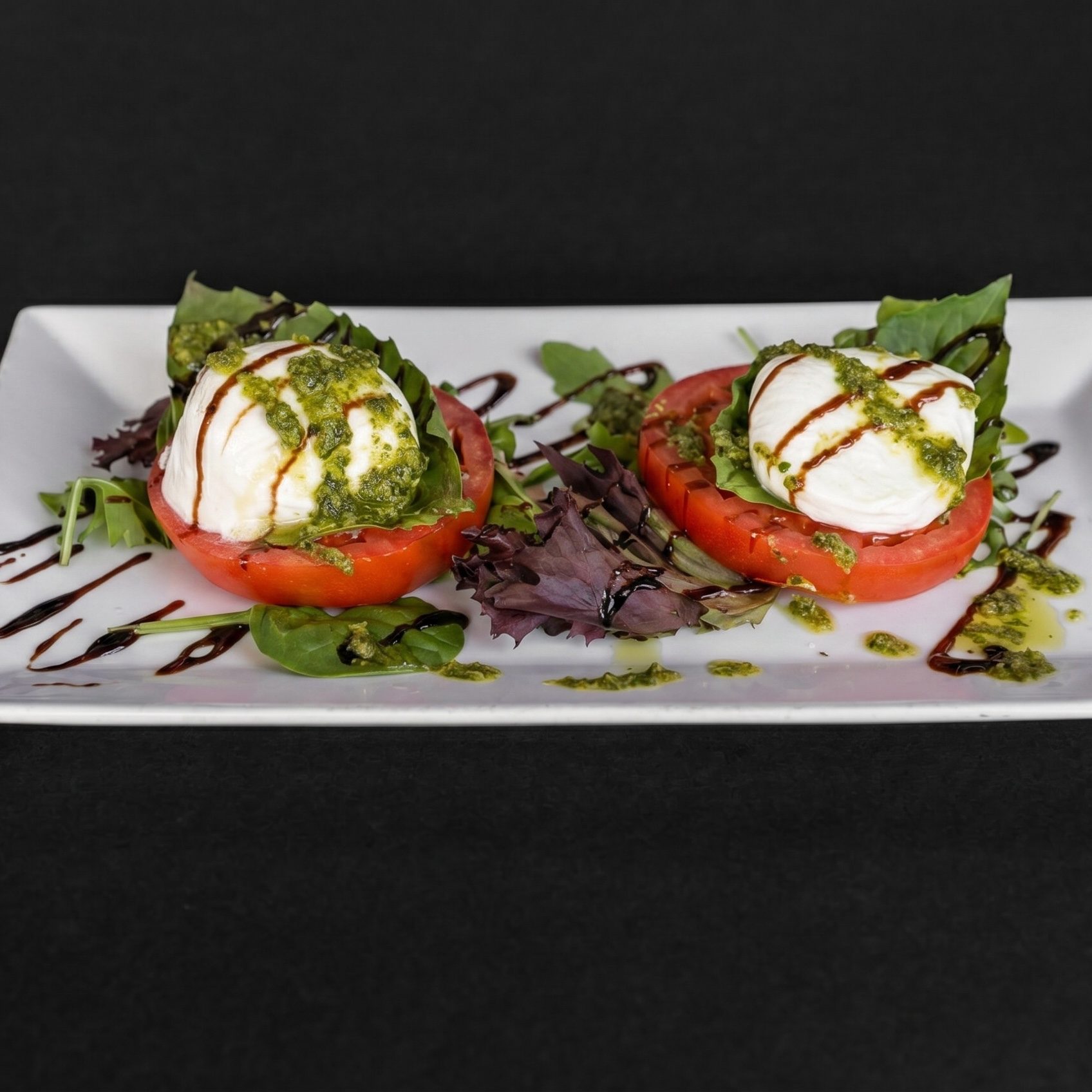 Burrata Mozzarella Caprese.